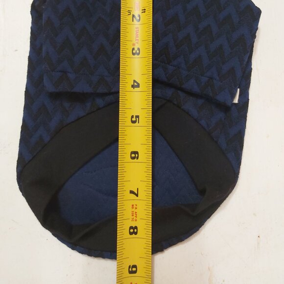 JLCP.CHN Navy Blue/Black Argyle Pullover Dog Shirt - XS - Picture 5 of 6